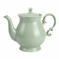 Teiera in ceramica 1.20 L verde salvia con coperchio stile classico