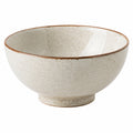 Ciotola 18 cm in gres ceramico avorio puntinato - stile rustico