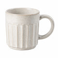 Tazza in ceramica 400 ml beige puntinata con manico stile rustico